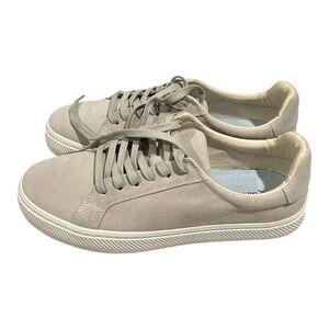Quince EUC Italian Suede Everyday Sneakers Almond Gray Size 11